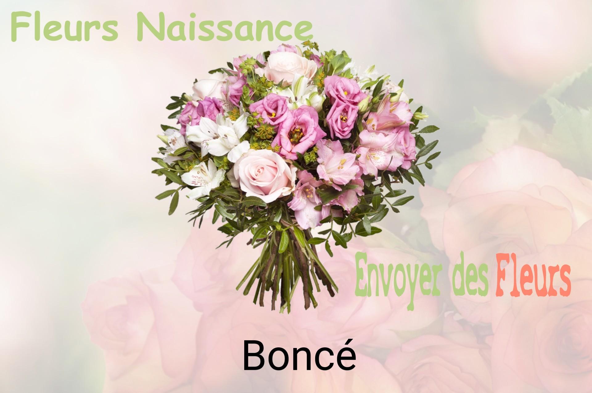 Bouquet de fleurs de naissance livré à Boncé
